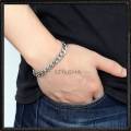Mens Link Chain Bracelets Bangles Stainless Steel Wrist Band Hand Chain Male Jewelry Gift. 