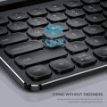 Victsing USB Wireless Keyboard, Dual Mode Bluetooth Keyboard with Integrated Holder for iOS, Mac, Windows and Android. 