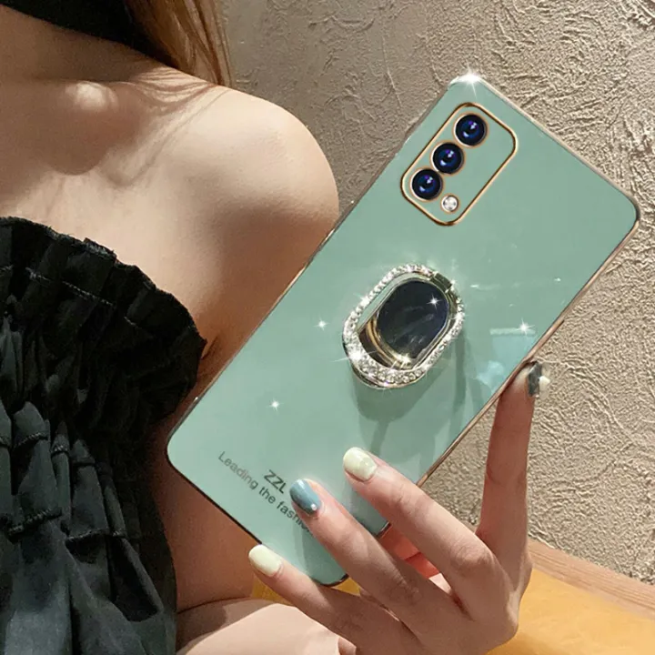 For%20OPPO%20A95%20/%20OPPO%20F19%20Back%20Cover%20+%20Rhinestone%20Ring%20Holder%20Stand%20Shiny%20Plating%20Square%20Bumper%20Girls%20Phone%20Case%20Soft%20TPU%20Silicone%20Shockproof%20Protective%20Cover%20-%20Image%204