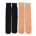 Pack Of 3 - Women Knee High Long Socks Skin / Black Colour. 