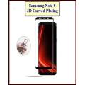 For Samsung Note 8 3D Curved Plating Full Covering Soft PET Film Screen Protector -Not Tempered Glass. 