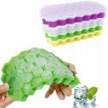 Easy Push Pop out Square Silicon Ice Cubes Tray. 
