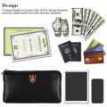 Large Size Fireproof Money Bag Fireproof Multiple Compartments Secure Lock Waterproof Safe  Material Portable Design Cash Box for Home Security Traveling Business Professionals Financial Documents. 