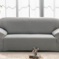 Grey 7 Seater Fitted Sofa Cover (3+2+1+1) (Jumbo size). 