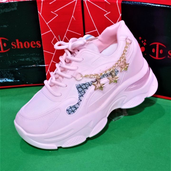 Pink Sneakers for Women – Comfortable and Stylish Outdoor Shoes with Soft Sole, Perfect for Everyday Use