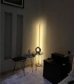 Modern floor Lamp Metal Line Design For Bedroom Night Light  Corner Lamp with Warm 3000K Glow (125CM Height). 