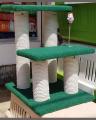 Four Pole Scratching Post With Rope Grip For Cats - Multi color. 