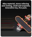 01 Pcs Alloy Finger Skateboard Fingerboard with Pressure Relief and Venting Function Fingertip Skateboard Toy. 