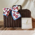 Resin Handheld Rattan Woven Basket Bridesmaid Handcrafted Durable Bamboo Woven Birthday Gift Box Portable Natural Empty Box for Home decor Storage Gift packaging Wedding favors Bridesmaid gifts. 
