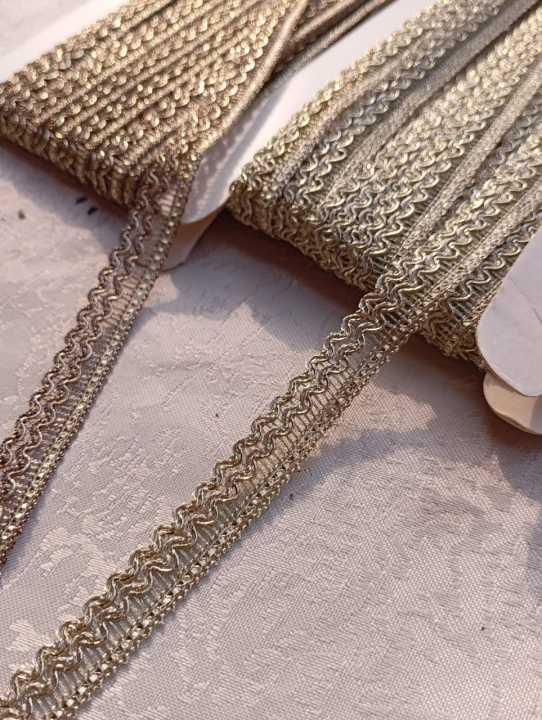 8%20Yards%20Gota%20Zari%20Fancy%20Lace%20For%20Clothes%2020%20Colors%20%7C%20Elegant%20Fancy%20Laces%20for%20Dresses,%20Dupatta,%20Lehengas%20&%20Border%20Designs%20-%20Image%202