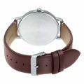 CASIO BLUE DIAL DIAL DAY & DATE WITH BROWN LEATHER STRAP MEN'S WATCH - MTP-B105L-2AVDF. 