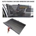 Universal Car Auto Folding  Retractable Windshield Sun Shade 2 Pcs for Two Windows only. 