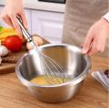 Whisker Mixer Beater Egg Sauce Balloon Design Stainless Steel Kitchen Utensil For Blending, Whisking, Beating And Mixing 10 inches. 