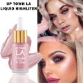 Uptown LA Illuminator Liquid Highlighter for face Pink Silver Gold Color. 