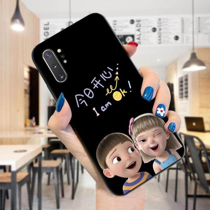 UCUC for Samsung Note 10 Plus Case Funny Kid Cover Shockproof Soft Silicone Ultra Thin TPU Phone Case