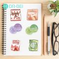 DR BEI Beverage Stickers Self-adhesive Cartoon Potato Chips Shape Stickers. 