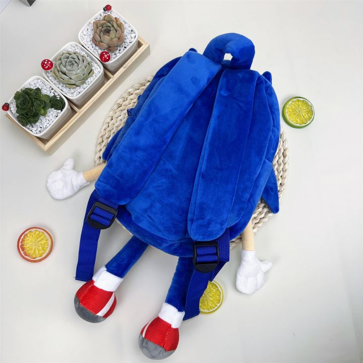 Sonic%20Sonic%20Backpack%20Plush%20Toy%20Super%20Sound%20Mouse%20Hedgehog%20Sonic%20Cartoon%20Plush%20Doll%20Children's%20Bag%20-%20Image%202