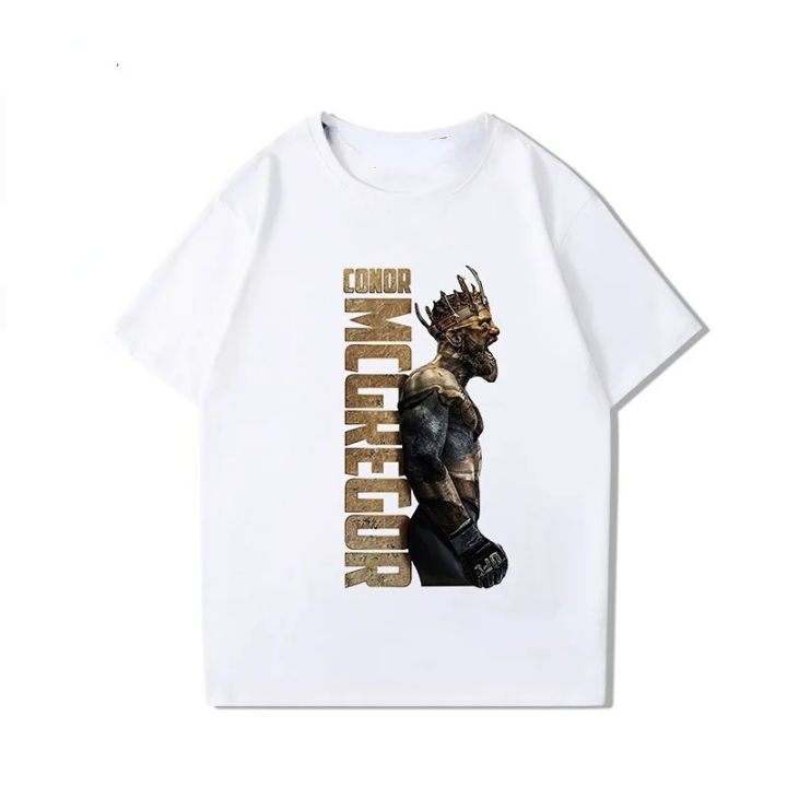 Conor Mcgregor T-Shirt Irish Ireland Fight MMA Boxing King Conor T Shirt New Cool Fighter Graphic Summer Cloth for Boxing Lover