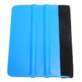 5pcs Car Vinyl Film Wrapping Tools Blue Scraper Squeegee With Felt Cloth. 