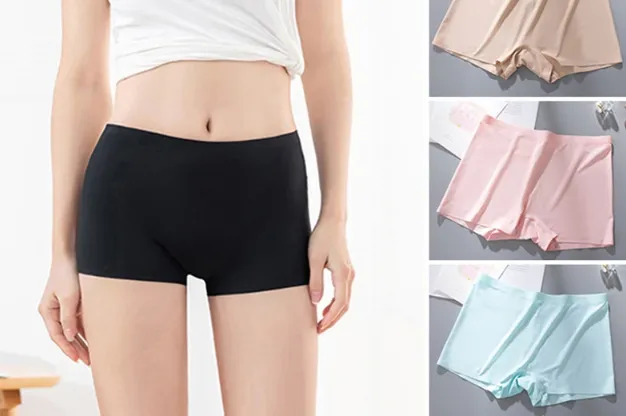 Womens%20Seamless%20Short%20Panty%20Ice%20Silk%20Soft%20and%20Comfortable%20Thigh%20Underwear%20Boxer%20Briefs%20-%20Image%204