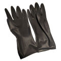 Hairdressing professional ironing and dyeing thickened leather gloves barber shop hair stylist special black latex wear-resistant ironing and dyeing baked oil hair. 