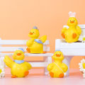 Momo Little Yellow Duck Mini Desktop Creative Cute Cartoon Doll Gift Girl Heart Car Ornament. 