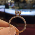 Hot Sale Shiny Diamond Engagement Ring Bling Full Crystal Cubic Zirconia Wedding Ring For Women. 