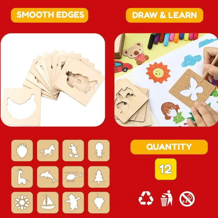 Kids%20Wooden%20Drawing%20Stencils%20Kit%20Drawing%20Board%20Toys%20Coloring%20Puzzle%20Arts%20Crafts%20Set%20Educational%20Toys%20For%20Kids%20Accessories%20-%20Image%205