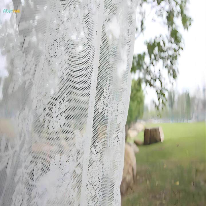 White%20Lace%20Floral%20Net%20Curtains%20Voile%20Curtains%20for%20Study%20Room%20Yard%20Decorative%20150cmx100cm%20-%20Image%203