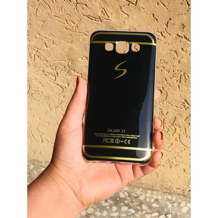 Samsung Galaxy E7 Luxury Soft Silicone Case 360 full body Protection back cover case