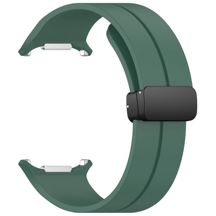 Magnetic Folding Buckle Silicone Watch Band For Samsung Galaxy Watch Ultra 47mm