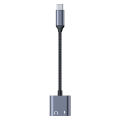 USB-C Audio Adapter Wear-resistant Type-C to 3.5mm Earphone Jack Adapter AUX Audio Cable. 