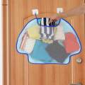 Hanging Laundry Hamper Bag with Over Door Hooks, Oxford Cloth Laundry Bag with Wide Open Top, Dirty Clothes Storage Bags. 