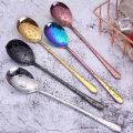 1PC Stainless Steel Spoons Forks with Long Handle Ice Cream Coffee Tea Spoons Noodles Spaghetti Forks Home Kitchen Tableware Spoons Forks Size 21cm. 