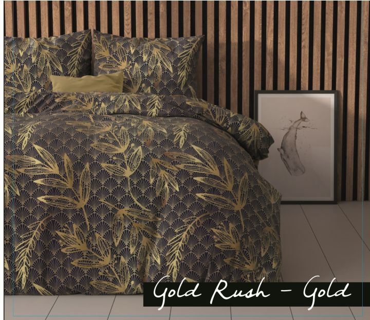 Gold Rush Bedsheet with pillow covers