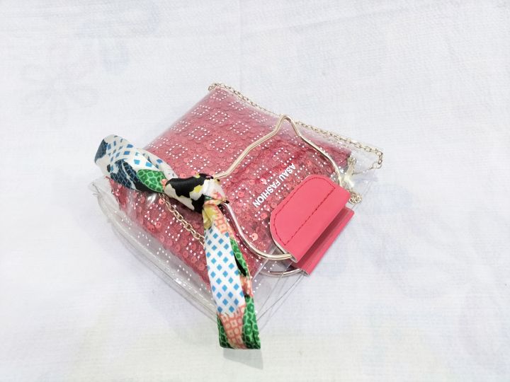 Transparent%202%20in%201%20Ladies%20Handbag%20Cross%20body%20Woman%20Bag%20Jelly%20Shoulder%20Handbag%20Polyvinyl%20Chloride%20Top%20Handle%20Clutch%20With%20Long%20Chain%20Hand%20Carry%20Party%20Office%20College%20Bag%20-%20Image%203