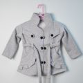 Winter Style Fleece Coat Collar Style Pockets and Fitting Belt High Quality Fabrics for Baby Girls. 