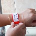 Hospital Bracelets And Patient ID Barcode Wrist Bands 100 pcs size Adult. 