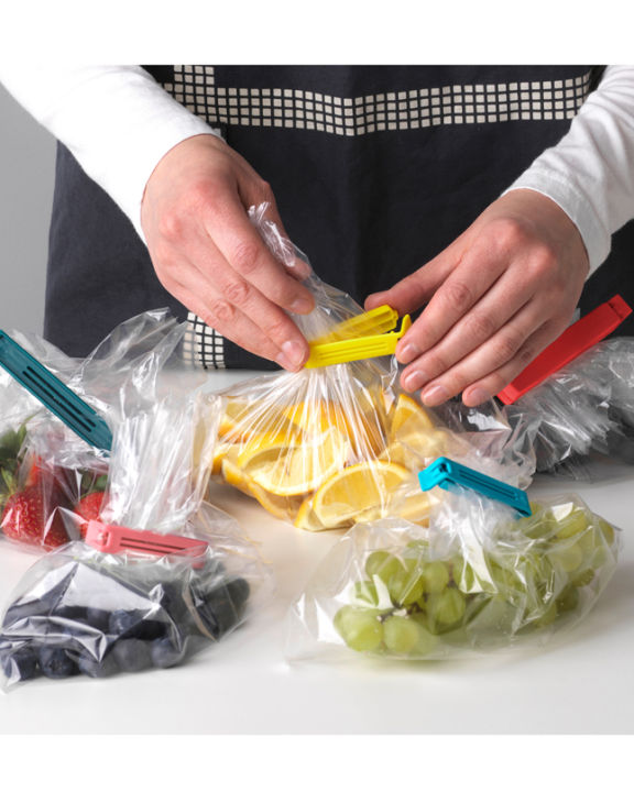 IKEA Sealing clips  set of 30  assorted colors  mixed colors  mixed sizes  Plastic bag sealing clips  Plastic sealer for food bags  Food storage bag clips clamps
