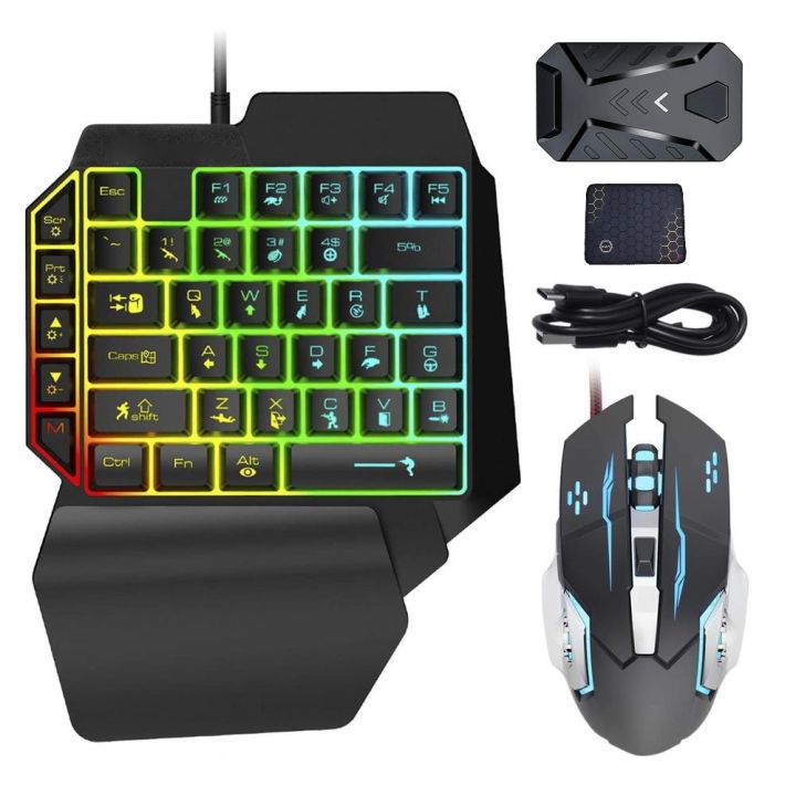 GAMING WIRELESS BLUETOOTH 5 IN 1 COMBO KEYBOARD AND MOUSE - High Quality Keyboard Mouse Wireless Gaming Kit