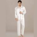 NightWear for men Nighty Finely Stitched Mens Silk Satin wear Pajamas Set, NightWear for men Night suit for boys and men, Sleeping Dress Mens Sleepwear Loungewear Sleeping Suit lingerie  shirt and Pajama ,Night Dress for men. 