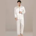 NightWear for men Nighty Finely Stitched Mens Silk Satin wear Pajamas Set, NightWear for men Night suit for boys and men, Sleeping Dress Mens Sleepwear Loungewear Sleeping Suit lingerie  shirt and Pajama ,Night Dress for men. 