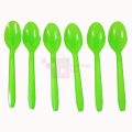 GREEN COLOR SPOONS - PACK OF 20 SPOONS - GREEN THEME SPOONS. 