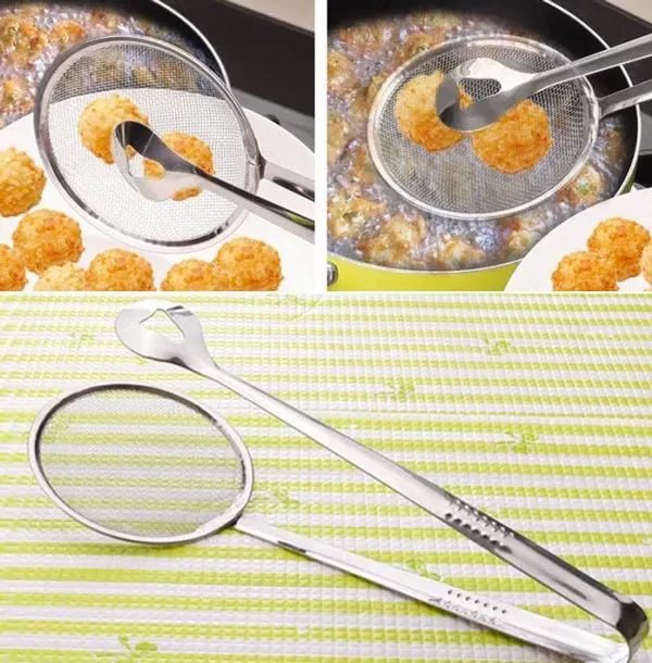 Stainless%20Steel%20Fryer%20Strainer,%20Grease,%20Slotted%20Spoon,%20Grill,%20Buffet,%20Serving%20Tongs,%20Frying%20Tongs,%20Frying%20Net,%20Strainer,%20Filter,%20Oil%20Drainer%20-%20Image%202