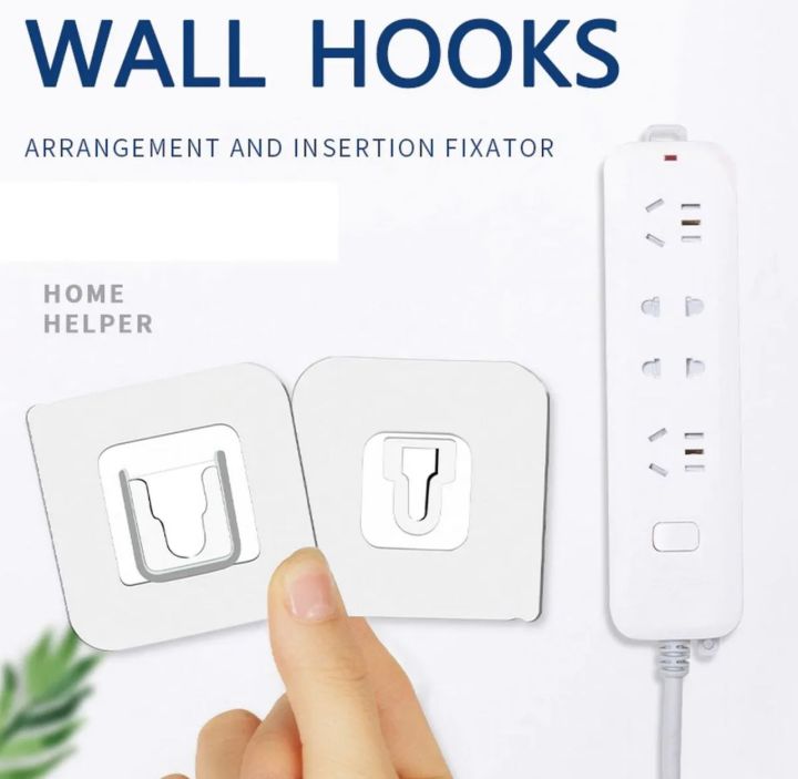 3 Pair Double sided adhesive wall hook , Wall Hooks , Double Wall Hooks , Suction Hook , stick hook , Wall-Sticking Hooks Without Punching and Nails, Hooks for Bathroom and Kitchen.