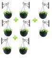 Iron Garden Wall Hanging Stand For Flower Pots Plant Bracket Hook Shelf Holder Hanging Light Stand. 