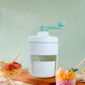 Slushy Maker Machine Portable Manual Ice Shaver Machine for Home Outdoor Use Stainless Steel Blade Snow Cone Maker with Hand Crank for Picnics Parties. 