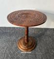 Artisanal Charm: Lacquer Work Wooden Coffee Table. 