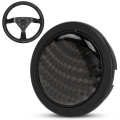 Carbon Fiber Horn Push Button for 6 Bolts MOMO Steering Wheel Auto Car Modified Parts. 