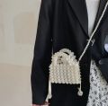 GLORIOUS Bumble & Pearl Beads Small Size Bag with Inner Pocket. 